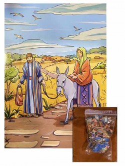 Христианские пазлы. Мария и Иосиф на пути в Вифлеем