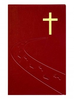 Библия. Синодальный перевод 055 среднего формата Дорога ко кресту (цвет бордовый)
