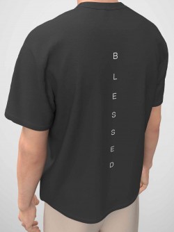 Дизайнерская футболка Blessed (черная)