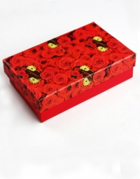 Подарочная коробка (125 х 85 х 40 мм) Красные розы