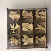 Ангелы (набор фанерных фигурок в коробочке, 45 шт.) 